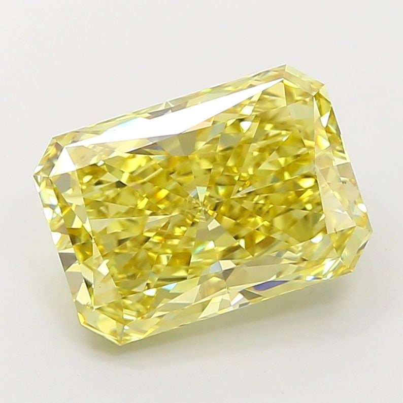 Loose Diamond - RADIANT 5.09ct Fancy Intense Yellow VVS2: Loose Diamond - RADIANT 5.09ct Fancy Intense Yellow VVS2 Source: This is a real non-mined Diamond that has been grown in a lab Shape: RADIANT Carats: 5.09 Color: Fancy Intense Yellow Certification: IG