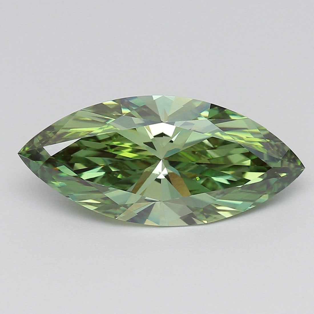Loose Diamond - MARQUISE 6.01ct Fancy Vivid Green VVS2 (1 of 1)