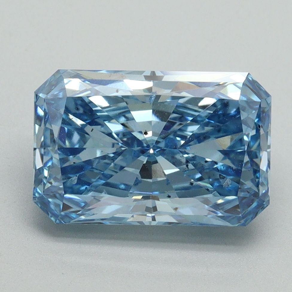 Loose Diamond - RADIANT 3.05ct Fancy Vivid Blue SI1: Loose Diamond - RADIANT 3.05ct Fancy Vivid Blue SI1 Source: This is a real non-mined Diamond that has been grown in a lab Shape: RADIANT Carats: 3.05 Color: Fancy Vivid Blue Certification: IGI