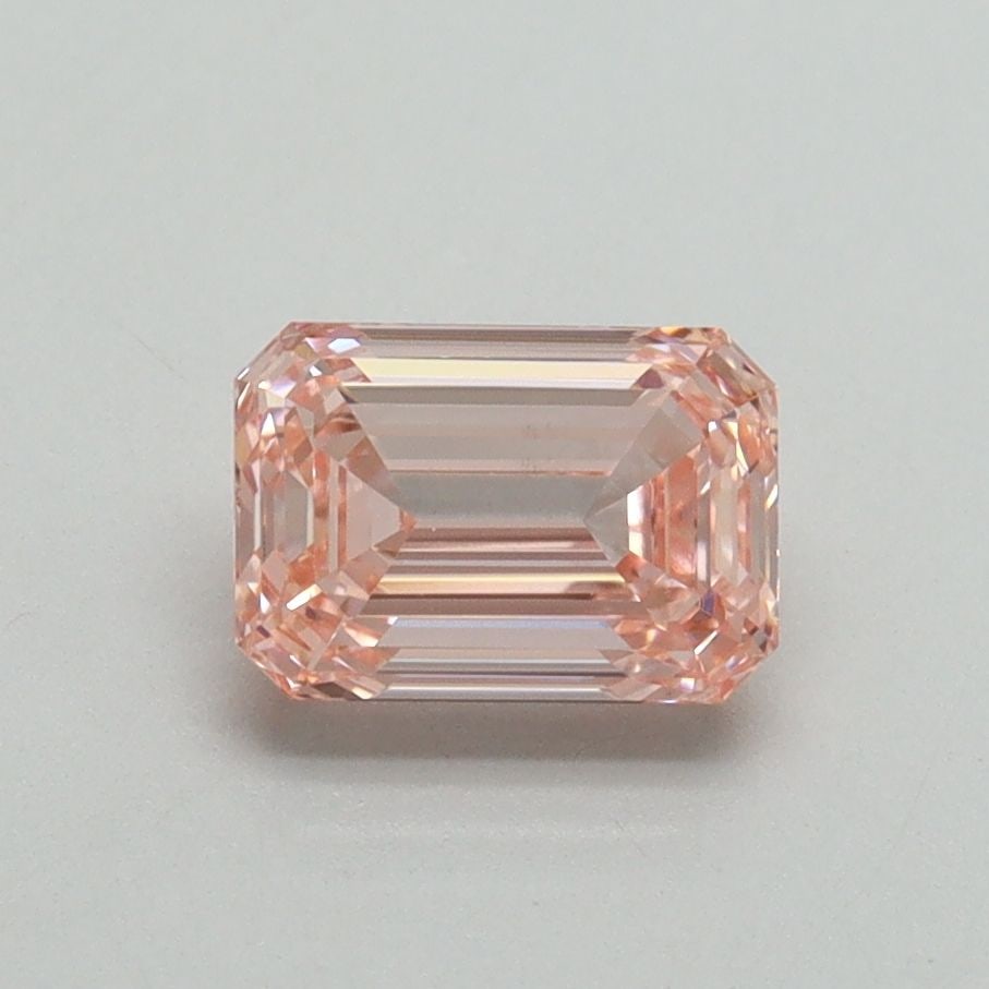 Loose Diamond - EMERALD 1.06ct Fancy Vivid Pink VS1: Loose Diamond - EMERALD 1.06ct Fancy Vivid Pink VS1 Source: This is a real non-mined Diamond that has been grown in a lab Shape: EMERALD Carats: 1.06 Color: Fancy Vivid Pink Certification: IGI Video: