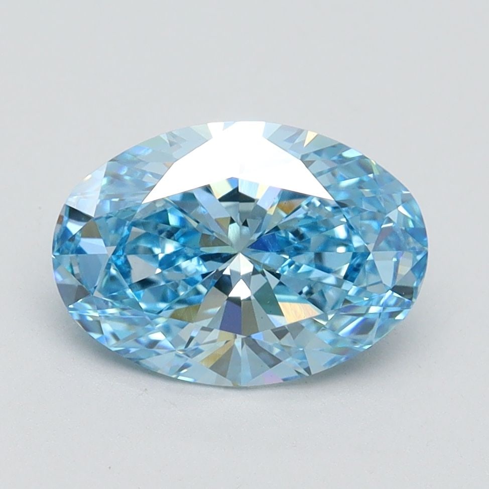 Loose Diamond - OVAL 2.0ct Fancy Vivid Blue VS1: Loose Diamond - OVAL 2.0ct Fancy Vivid Blue VS1 Source: This is a real non-mined Diamond that has been grown in a lab Shape: OVAL Carats: 2.0 Color: Fancy Vivid Blue Certification: IGI Video: