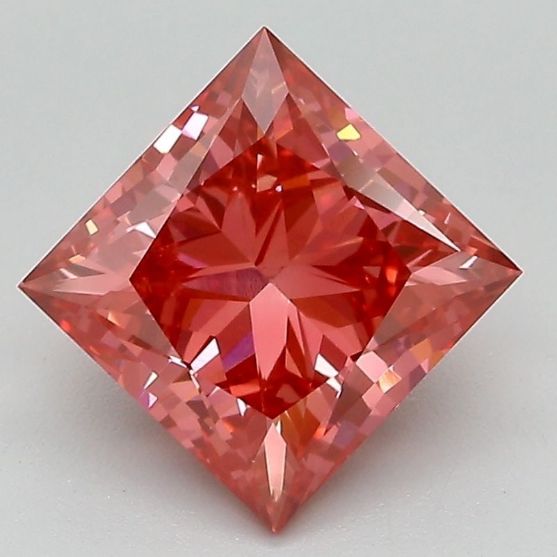 Loose Diamond - PRINCESS 2.58ct Fancy Vivid Pink VS1: Loose Diamond - PRINCESS 2.58ct Fancy Vivid Pink VS1 Source: This is a real non-mined Diamond that has been grown in a lab Shape: PRINCESS Carats: 2.58 Color: Fancy Vivid Pink Certification: IGI Video
