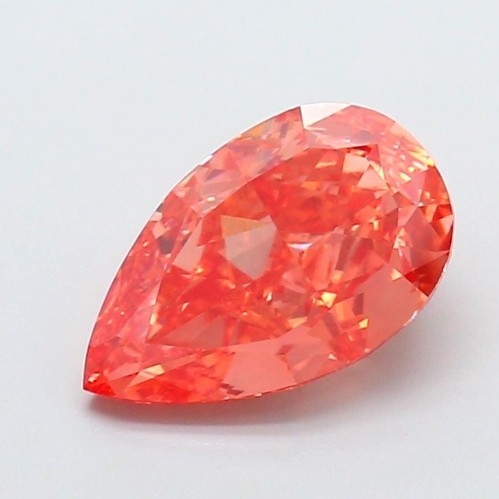 Loose Diamond - PEAR 3.4ct Fancy Vivid Pink VVS2 (1 of 1)
