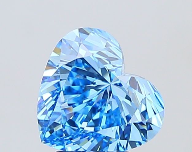 Loose Diamond - HEART 4.0ct Fancy Vivid Blue VS1: Loose Diamond - HEART 4.0ct Fancy Vivid Blue VS1 Source: This is a real non-mined Diamond that has been grown in a lab Shape: HEART Carats: 4.0 Color: Fancy Vivid Blue Certification: IGI Video: