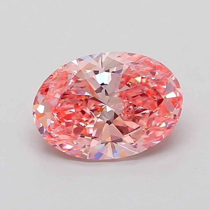 Loose Diamond - OVAL 2.01ct Fancy Vivid Pink VS2: Loose Diamond - OVAL 2.01ct Fancy Vivid Pink VS2 Source: This is a real non-mined Diamond that has been grown in a lab Shape: OVAL Carats: 2.01 Color: Fancy Vivid Pink Certification: IGI Video: