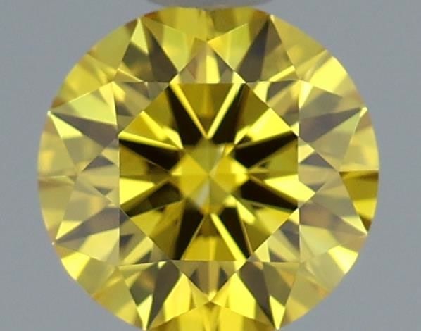 Ideal Loose Diamond - ROUND 0.45ct Fancy Vivid Yellow VVS1: Ideal Loose Diamond - ROUND 0.45ct Fancy Vivid Yellow VVS1 Source: This is a real non-mined Diamond that has been grown in a lab Shape: ROUND Carats: 0.45 Color: Fancy Vivid Yellow Certification: IGI