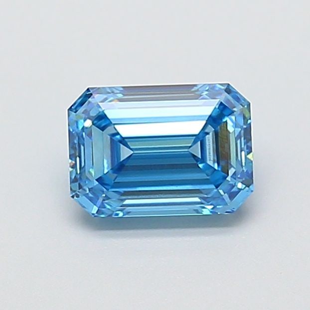 Loose Diamond - EMERALD 1.02ct Fancy Vivid Blue VVS2: Loose Diamond - EMERALD 1.02ct Fancy Vivid Blue VVS2 Source: This is a real non-mined Diamond that has been grown in a lab Shape: EMERALD Carats: 1.02 Color: Fancy Vivid Blue Certification: IGI Video: