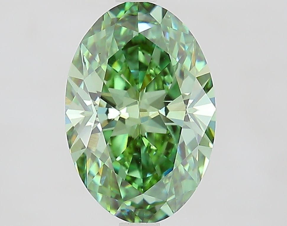 Loose Diamond - OVAL 2.55ct Fancy Vivid Green VVS2 (1 of 1)