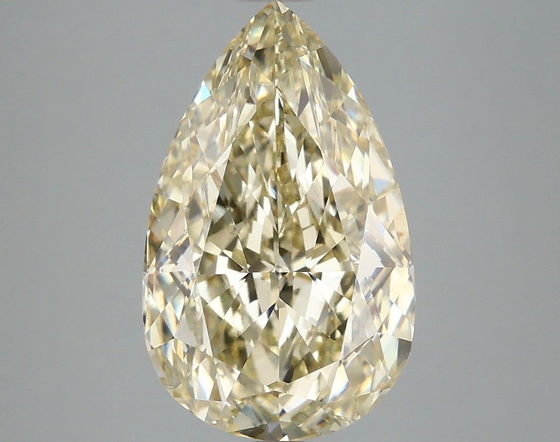 Loose Diamond - PEAR 5.11ct Fancy Light Yellow VS1: Loose Diamond - PEAR 5.11ct Fancy Light Yellow VS1 Source: This is a real non-mined Diamond that has been grown in a lab Shape: PEAR Carats: 5.11 Color: Fancy Light Yellow Certification: IGI Video: