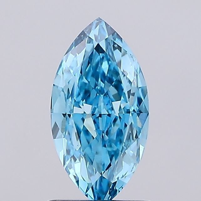 Loose Diamond - MARQUISE 1.51ct Fancy Vivid Blue VS1: Loose Diamond - MARQUISE 1.51ct Fancy Vivid Blue VS1 Source: This is a real non-mined Diamond that has been grown in a lab Shape: MARQUISE Carats: 1.51 Color: Fancy Vivid Blue Certification: IGI Video