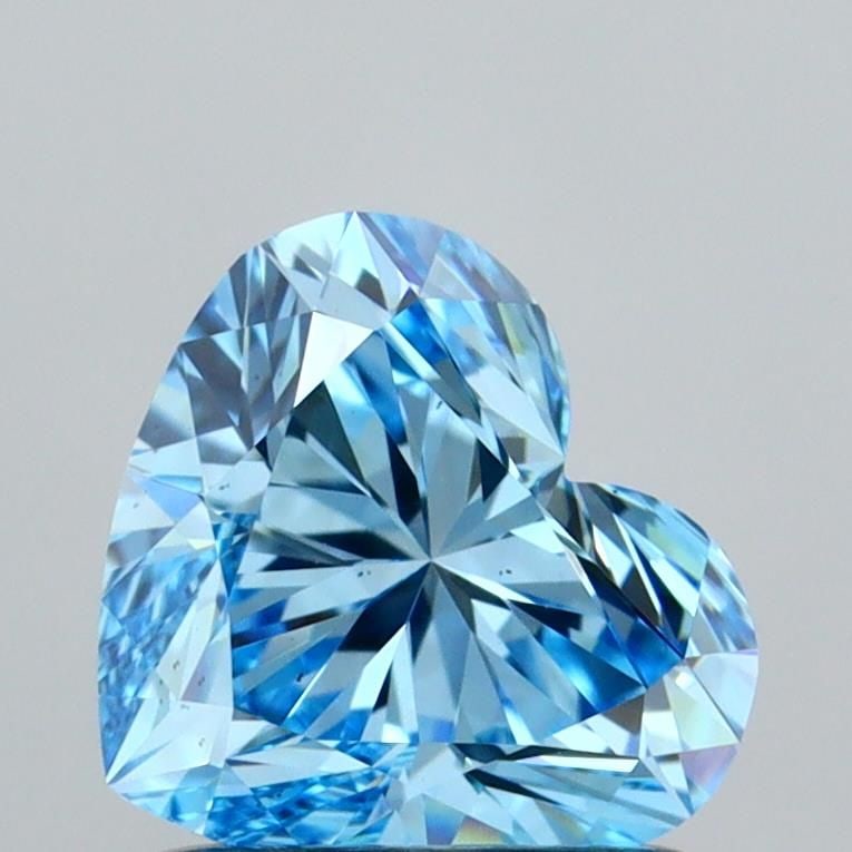 Loose Diamond - HEART 1.1ct Fancy Vivid Blue VS2: Loose Diamond - HEART 1.1ct Fancy Vivid Blue VS2 Source: This is a real non-mined Diamond that has been grown in a lab Shape: HEART Carats: 1.1 Color: Fancy Vivid Blue Certification: IGI Video: