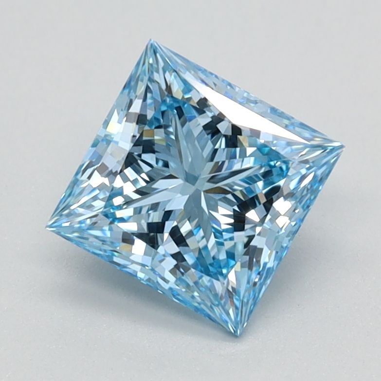 Loose Diamond - PRINCESS 1.1ct Fancy Vivid Blue VS1 (1 of 1)