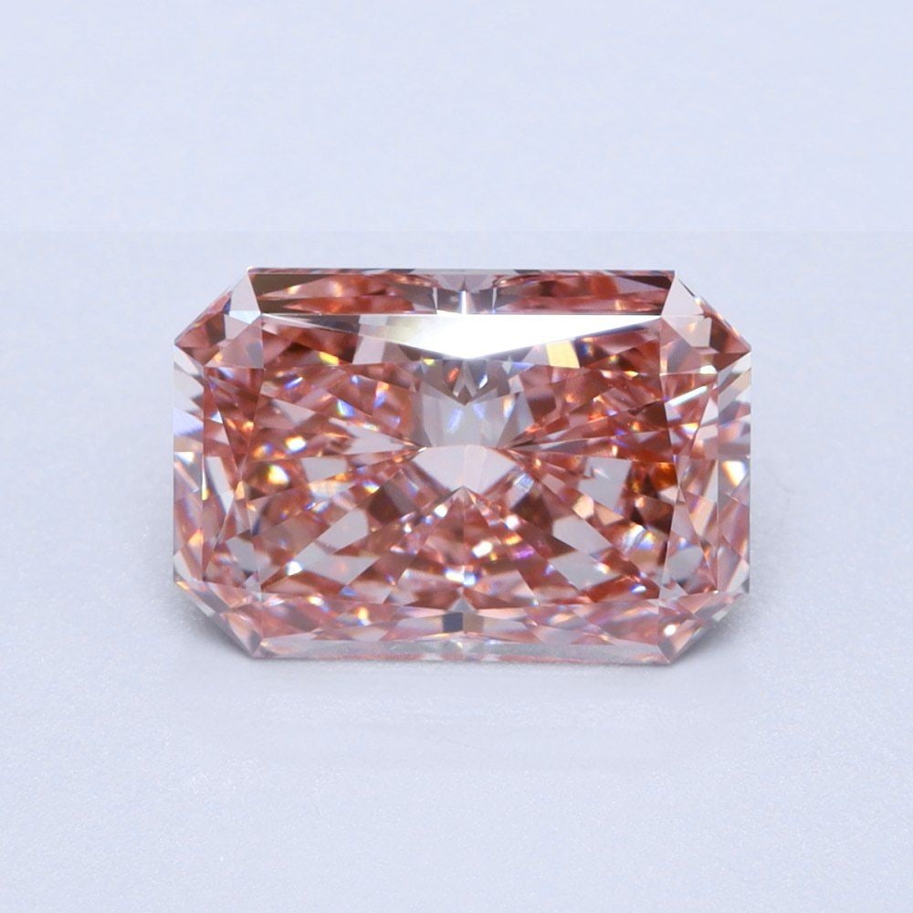Loose Diamond - RADIANT 1.29ct Fancy Vivid Pink VS1: Loose Diamond - RADIANT 1.29ct Fancy Vivid Pink VS1 Source: This is a real non-mined Diamond that has been grown in a lab Shape: RADIANT Carats: 1.29 Color: Fancy Vivid Pink Certification: NONE Video: