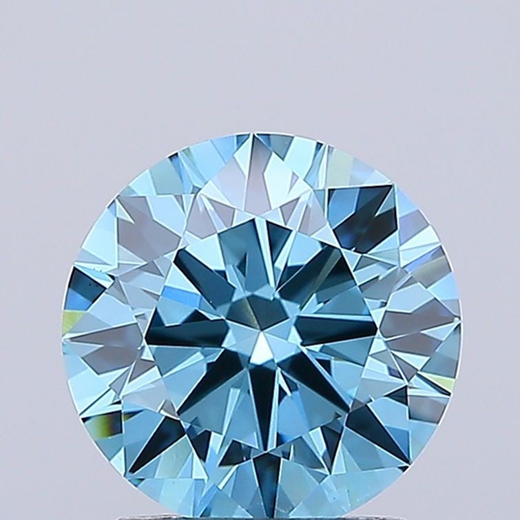 Ideal Loose Diamond - ROUND 1.95ct Fancy Vivid Blue VS1: Ideal Loose Diamond - ROUND 1.95ct Fancy Vivid Blue VS1 Source: This is a real non-mined Diamond that has been grown in a lab Shape: ROUND Carats: 1.95 Color: Fancy Vivid Blue Certification: IGI Video