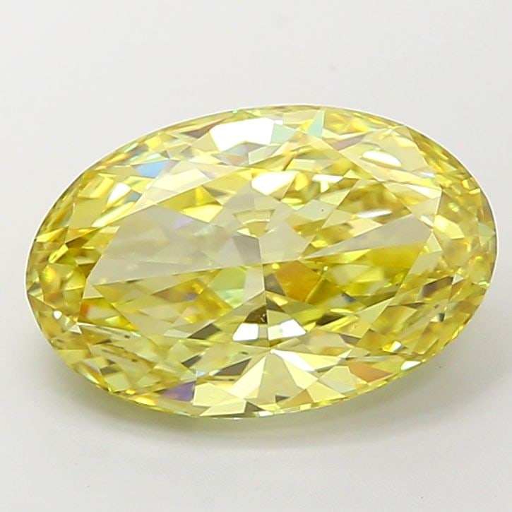Loose Diamond - OVAL 5.81ct Fancy Yellow VS1: Loose Diamond - OVAL 5.81ct Fancy Yellow VS1 Source: This is a real non-mined Diamond that has been grown in a lab Shape: OVAL Carats: 5.81 Color: Fancy Yellow Certification: IGI Video: