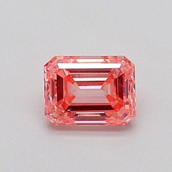 Loose Diamond - EMERALD 0.51ct Fancy Vivid Pink VS2: Loose Diamond - EMERALD 0.51ct Fancy Vivid Pink VS2 Source: This is a real non-mined Diamond that has been grown in a lab Shape: EMERALD Carats: 0.51 Color: Fancy Vivid Pink Certification: IGI Video: