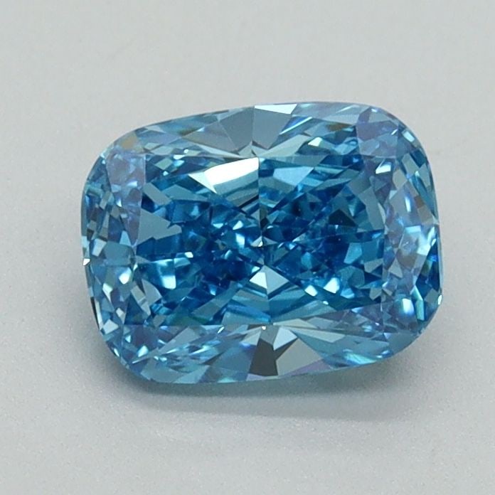 Loose Diamond - CUSHION MODIFIED 1.0ct Fancy Vivid Blue VS1: Loose Diamond - CUSHION MODIFIED 1.0ct Fancy Vivid Blue VS1 Source: This is a real non-mined Diamond that has been grown in a lab Shape: CUSHION MODIFIED Carats: 1.0 Color: Fancy Vivid Blue Certificat