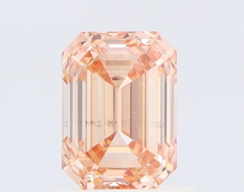 Loose Diamond - EMERALD 1.05ct Fancy Orange VS2: Loose Diamond - EMERALD 1.05ct Fancy Orange VS2 Source: This is a real non-mined Diamond that has been grown in a lab Shape: EMERALD Carats: 1.05 Color: Fancy Orange Certification: NONE Video: