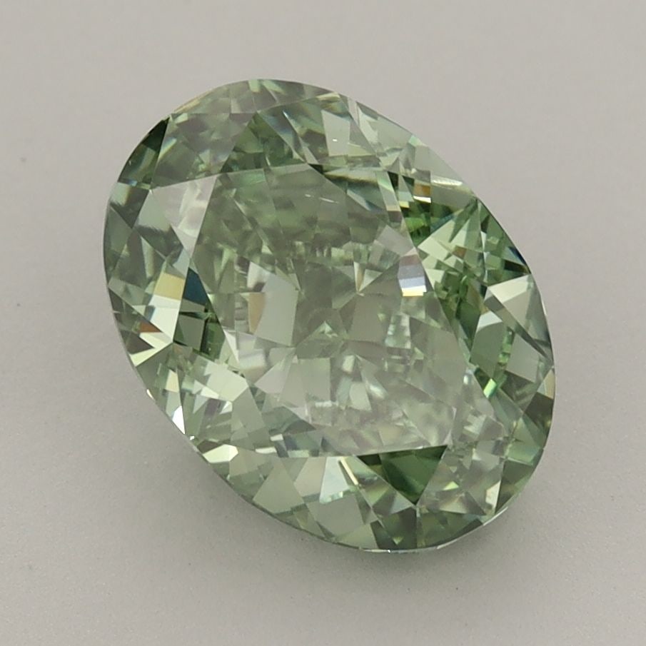 Loose Diamond - OVAL 3.02ct Fancy Vivid Green VS2 (1 of 1)