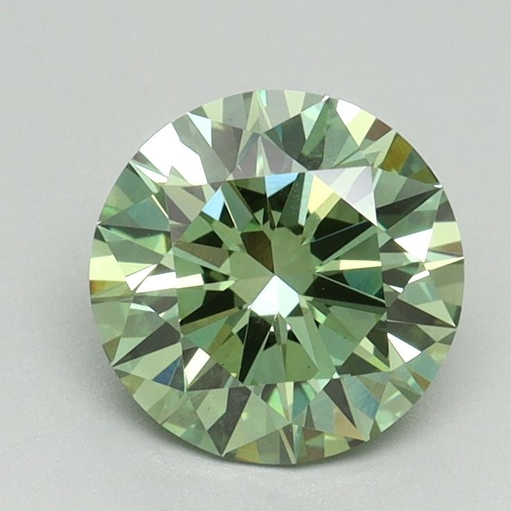 Ideal Loose Diamond - ROUND 1.4ct Fancy Vivid Green VVS2: Ideal Loose Diamond - ROUND 1.4ct Fancy Vivid Green VVS2 Source: This is a real non-mined Diamond that has been grown in a lab Shape: ROUND Carats: 1.4 Color: Fancy Vivid Green Certification: IGI
