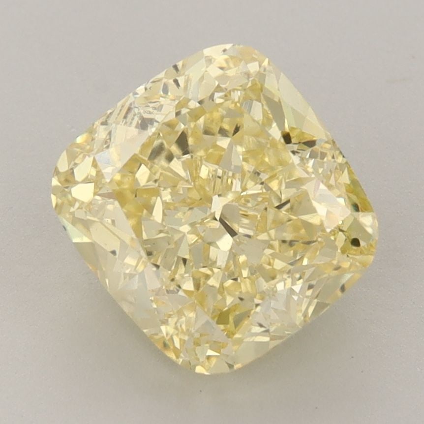 Loose Diamond - CUSHION MODIFIED 3.06ct Fancy Vivid Yellow VS2: Loose Diamond - CUSHION MODIFIED 3.06ct Fancy Vivid Yellow VS2 Source: This is a real non-mined Diamond that has been grown in a lab Shape: CUSHION MODIFIED Carats: 3.06 Color: Fancy Vivid Yellow Cert
