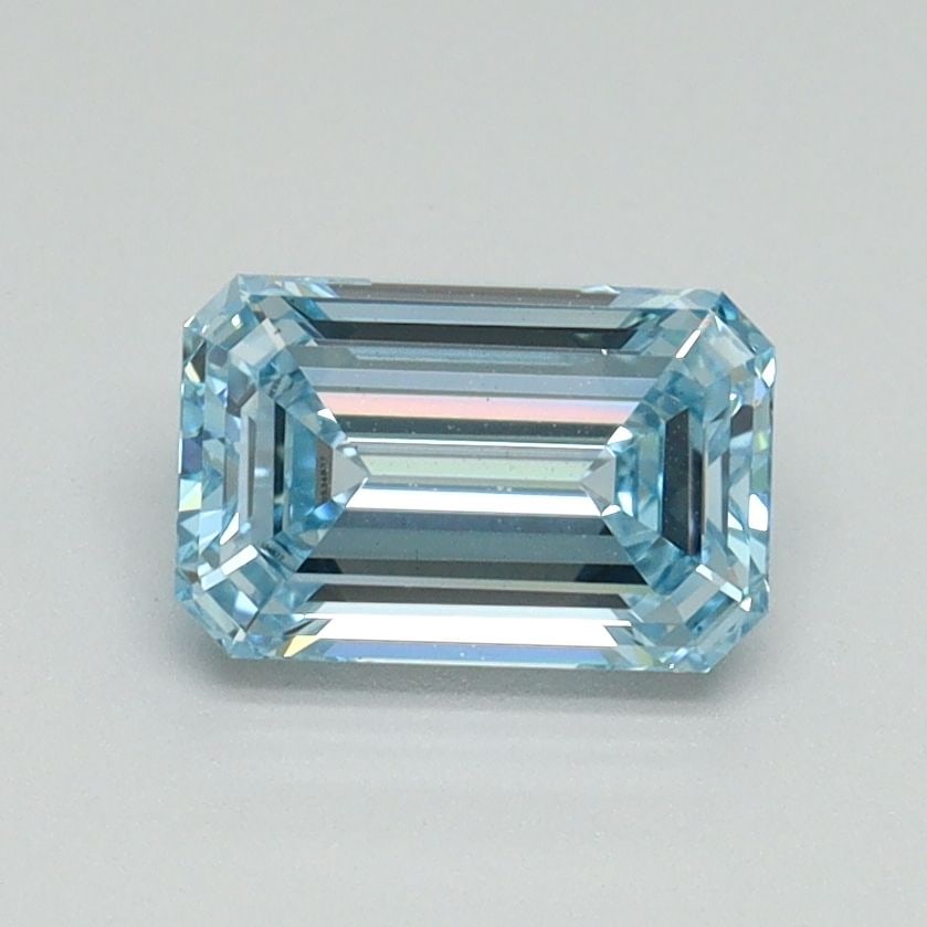 Loose Diamond - EMERALD 1.02ct Fancy Intense Blue VS1: Loose Diamond - EMERALD 1.02ct Fancy Intense Blue VS1 Source: This is a real non-mined Diamond that has been grown in a lab Shape: EMERALD Carats: 1.02 Color: Fancy Intense Blue Certification: IGI Vid