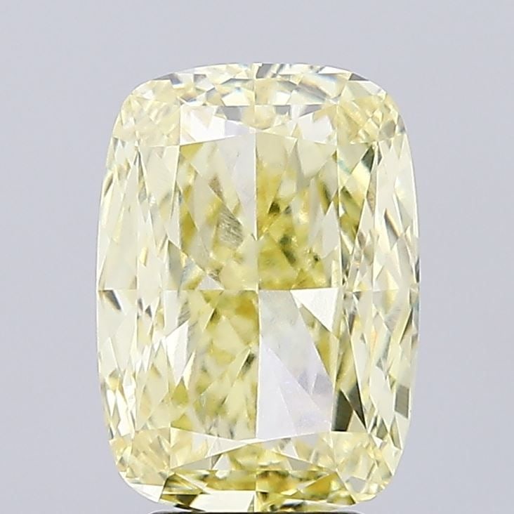 Loose Diamond - CUSHION MODIFIED 5.04ct Fancy Yellow VVS2: Loose Diamond - CUSHION MODIFIED 5.04ct Fancy Yellow VVS2 Source: This is a real non-mined Diamond that has been grown in a lab Shape: CUSHION MODIFIED Carats: 5.04 Color: Fancy Yellow Certification: