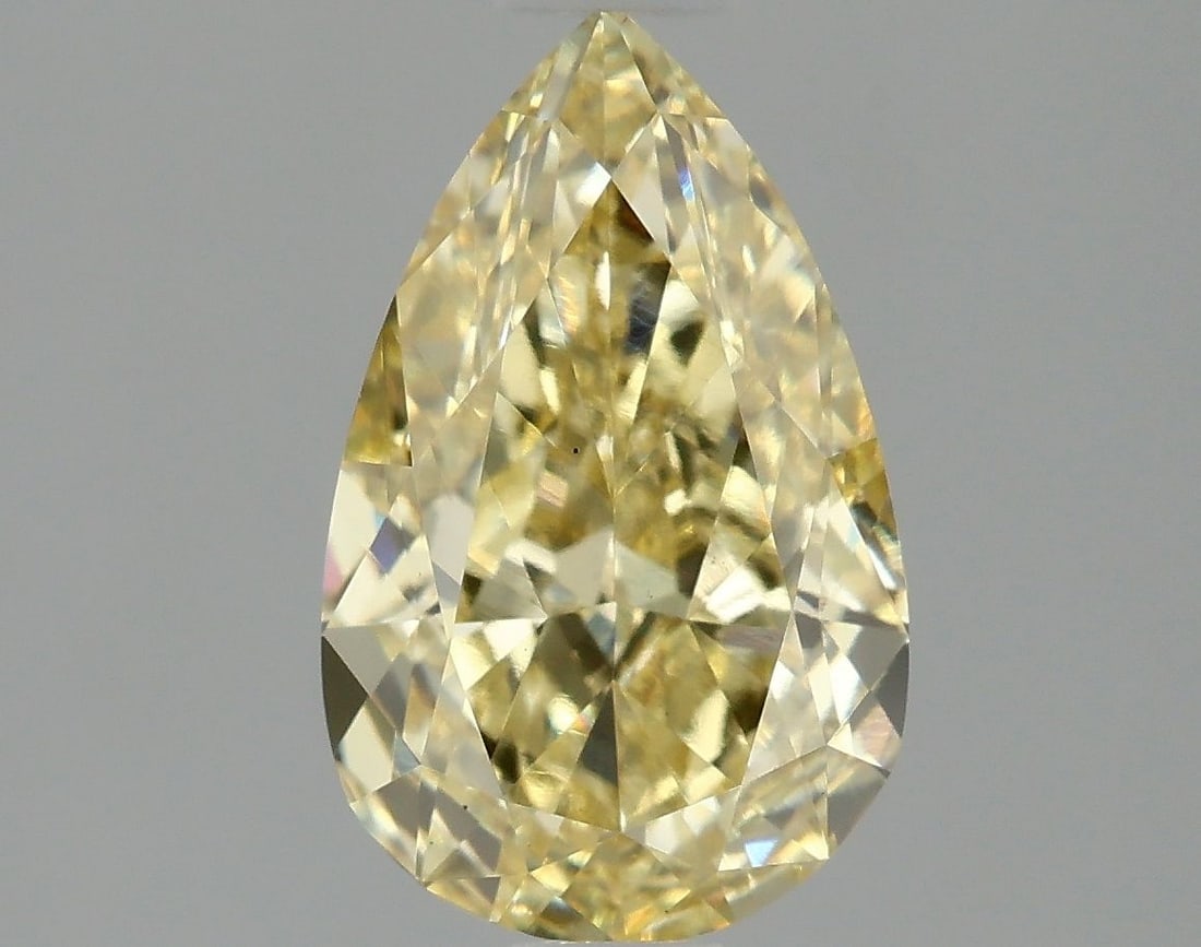 Loose Diamond - PEAR 1.62ct Fancy Intense Yellow VS1: Loose Diamond - PEAR 1.62ct Fancy Intense Yellow VS1 Source: This is a real non-mined Diamond that has been grown in a lab Shape: PEAR Carats: 1.62 Color: Fancy Intense Yellow Certification: IGI Video
