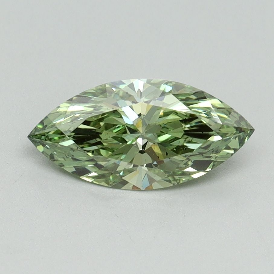 Loose Diamond - MARQUISE 0.81ct Fancy Vivid Green SI1: Loose Diamond - MARQUISE 0.81ct Fancy Vivid Green SI1 Source: This is a real non-mined Diamond that has been grown in a lab Shape: MARQUISE Carats: 0.81 Color: Fancy Vivid Green Certification: IGI Vid