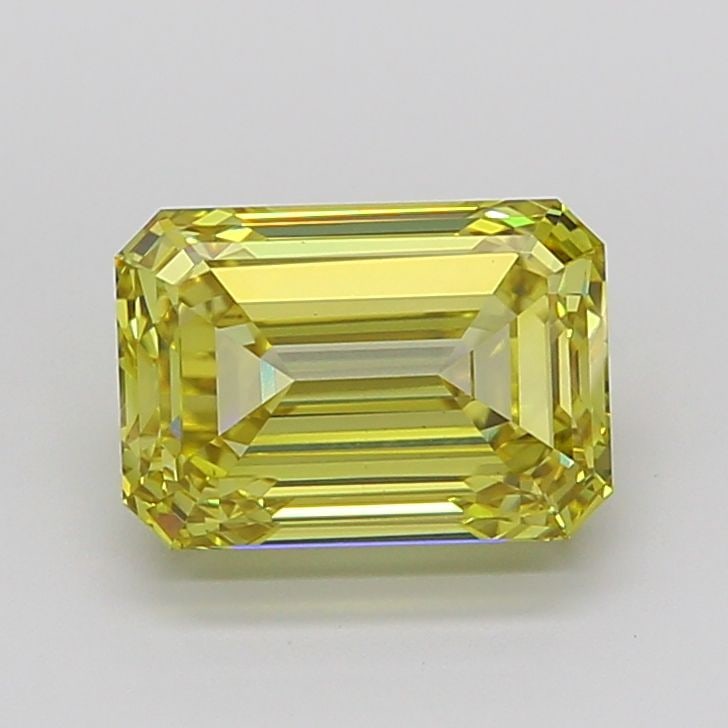 Loose Diamond - EMERALD 4.5ct Fancy Intense Yellow VS1: Loose Diamond - EMERALD 4.5ct Fancy Intense Yellow VS1 Source: This is a real non-mined Diamond that has been grown in a lab Shape: EMERALD Carats: 4.5 Color: Fancy Intense Yellow Certification: IGI V