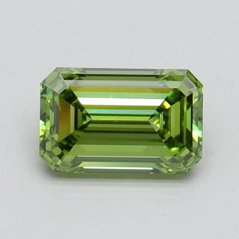 Loose Diamond - EMERALD 1.02ct Fancy Vivid Green VS1 (1 of 1)