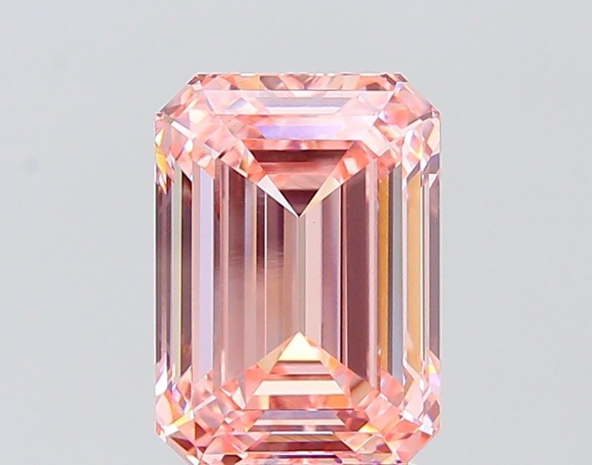 Loose Diamond - EMERALD 3.72ct Fancy Intense Pink VS1 (1 of 1)