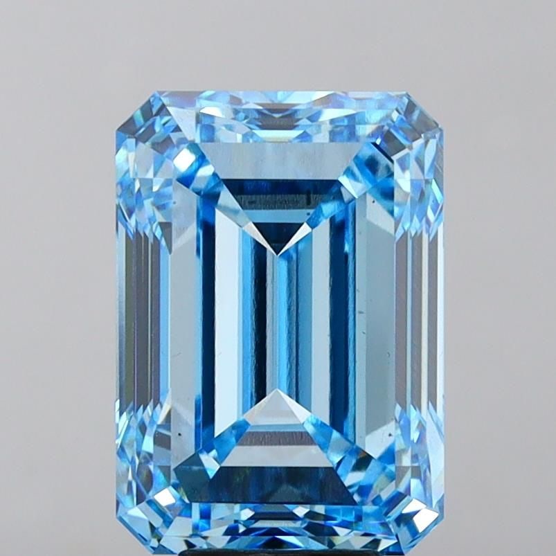 Loose Diamond - EMERALD 10.0ct Fancy Intense Blue VS1: Loose Diamond - EMERALD 10.0ct Fancy Intense Blue VS1 Source: This is a real non-mined Diamond that has been grown in a lab Shape: EMERALD Carats: 10.0 Color: Fancy Intense Blue Certification: IGI Vid