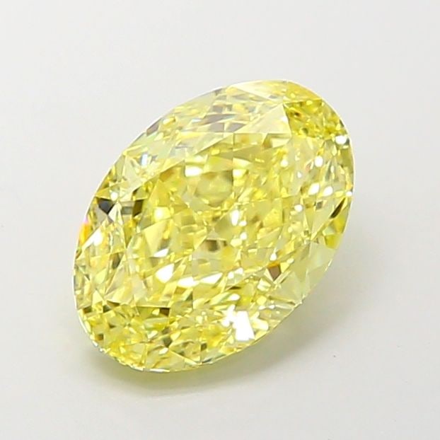 Loose Diamond - OVAL 3.53ct Fancy Intense Yellow VS1: Loose Diamond - OVAL 3.53ct Fancy Intense Yellow VS1 Source: This is a real non-mined Diamond that has been grown in a lab Shape: OVAL Carats: 3.53 Color: Fancy Intense Yellow Certification: IGI Video