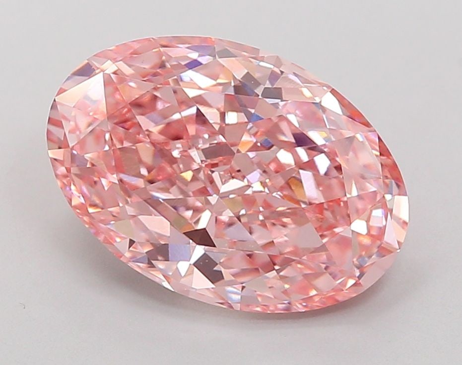 Loose Diamond - OVAL 4.74ct Fancy Intense Pink VS1: Loose Diamond - OVAL 4.74ct Fancy Intense Pink VS1 Source: This is a real non-mined Diamond that has been grown in a lab Shape: OVAL Carats: 4.74 Color: Fancy Intense Pink Certification: IGI Video: