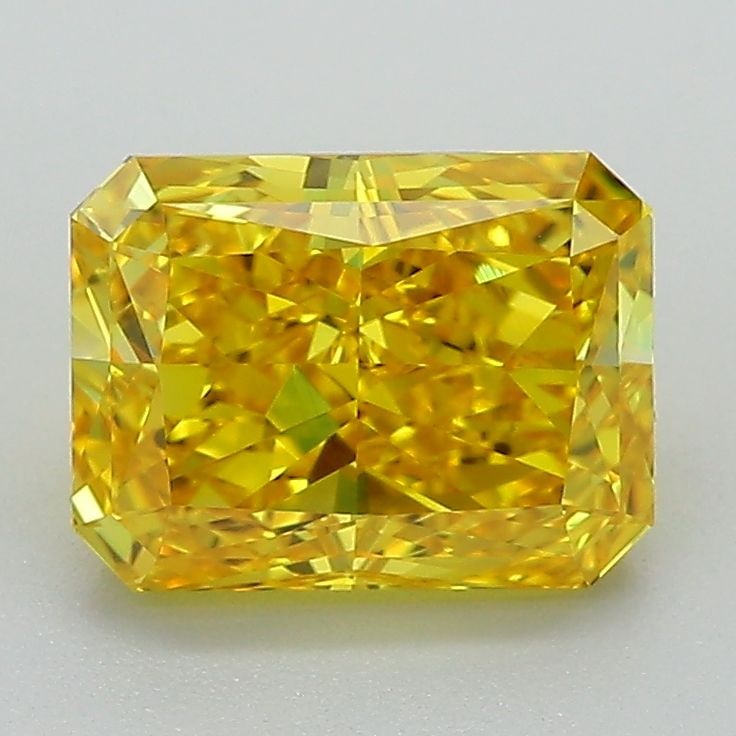 Loose Diamond - RADIANT 2.11ct Fancy Vivid Yellow VS1: Loose Diamond - RADIANT 2.11ct Fancy Vivid Yellow VS1 Source: This is a real non-mined Diamond that has been grown in a lab Shape: RADIANT Carats: 2.11 Color: Fancy Vivid Yellow Certification: IGI Vid