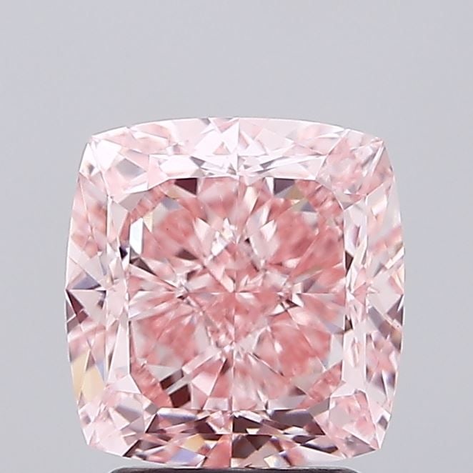 Loose Diamond - CUSHION MODIFIED 3.07ct Fancy Vivid Pink VVS2: Loose Diamond - CUSHION MODIFIED 3.07ct Fancy Vivid Pink VVS2 Source: This is a real non-mined Diamond that has been grown in a lab Shape: CUSHION MODIFIED Carats: 3.07 Color: Fancy Vivid Pink Certifi