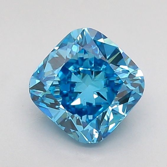Loose Diamond - CUSHION MODIFIED 0.99ct Fancy Vivid Blue VVS2: Loose Diamond - CUSHION MODIFIED 0.99ct Fancy Vivid Blue VVS2 Source: This is a real non-mined Diamond that has been grown in a lab Shape: CUSHION MODIFIED Carats: 0.99 Color: Fancy Vivid Blue Certifi
