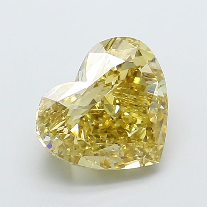 Loose Diamond - HEART 3.05ct Fancy Gray Yellow VVS2: Loose Diamond - HEART 3.05ct Fancy Gray Yellow VVS2 Source: This is a real non-mined Diamond that has been grown in a lab Shape: HEART Carats: 3.05 Color: Fancy Gray Yellow Certification: IGI Video: