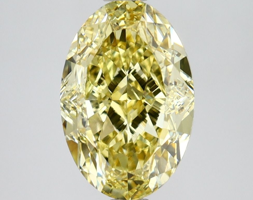 Loose Diamond - OVAL 2.69ct Fancy Vivid Yellow VS1: Loose Diamond - OVAL 2.69ct Fancy Vivid Yellow VS1 Source: This is a real non-mined Diamond that has been grown in a lab Shape: OVAL Carats: 2.69 Color: Fancy Vivid Yellow Certification: IGI Video: