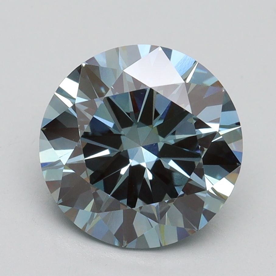 Loose Diamond - ROUND 2.5ct Fancy Intense Blue VS1: Loose Diamond - ROUND 2.5ct Fancy Intense Blue VS1 Source: This is a real non-mined Diamond that has been grown in a lab Shape: ROUND Carats: 2.5 Color: Fancy Intense Blue Certification: IGI Video: