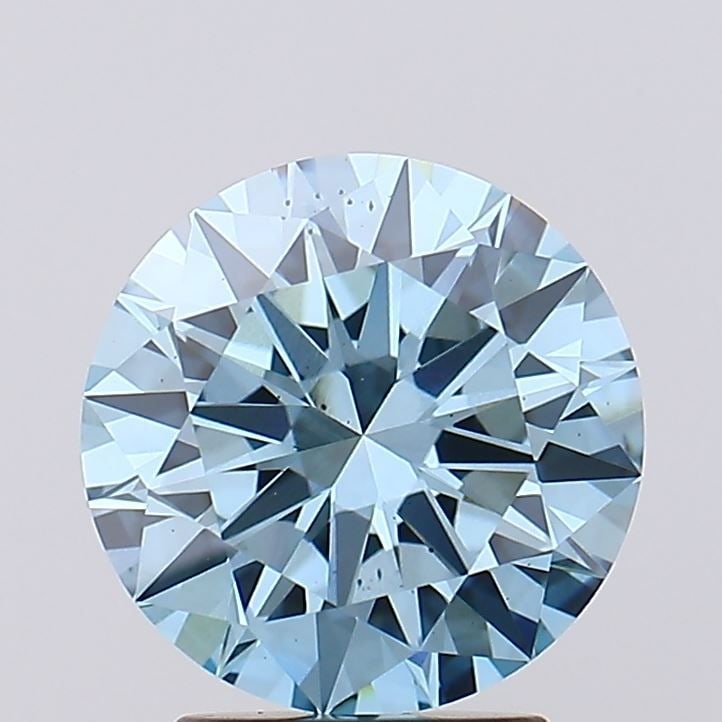 Loose Diamond - ROUND 2.71ct Fancy Vivid Blue VS2: Loose Diamond - ROUND 2.71ct Fancy Vivid Blue VS2 Source: This is a real non-mined Diamond that has been grown in a lab Shape: ROUND Carats: 2.71 Color: Fancy Vivid Blue Certification: IGI Video: