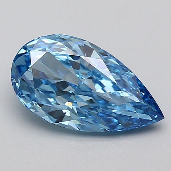 Loose Diamond - PEAR 2.02ct Fancy Vivid Blue VS2: Loose Diamond - PEAR 2.02ct Fancy Vivid Blue VS2 Source: This is a real non-mined Diamond that has been grown in a lab Shape: PEAR Carats: 2.02 Color: Fancy Vivid Blue Certification: IGI Video:
