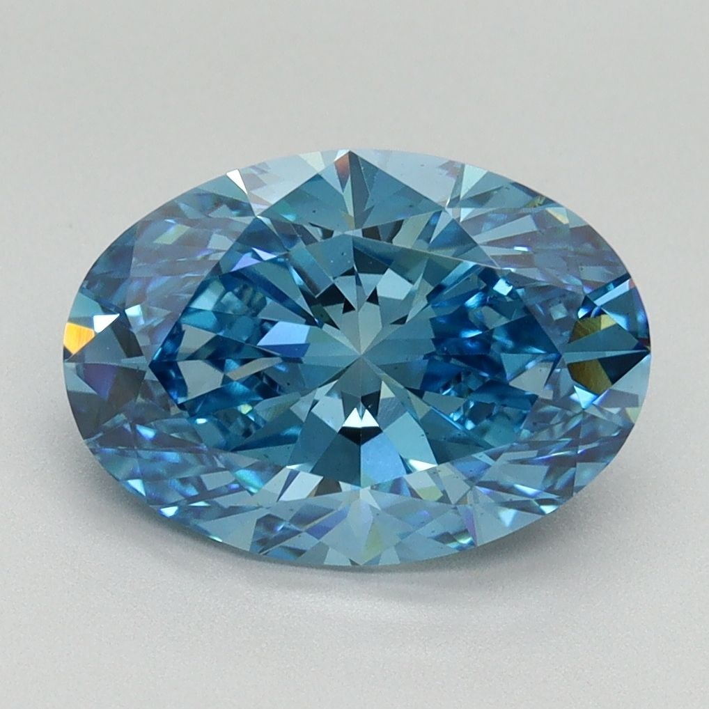 Loose Diamond - OVAL 3.13ct Fancy Vivid Blue VS2: Loose Diamond - OVAL 3.13ct Fancy Vivid Blue VS2 Source: This is a real non-mined Diamond that has been grown in a lab Shape: OVAL Carats: 3.13 Color: Fancy Vivid Blue Certification: IGI Video: