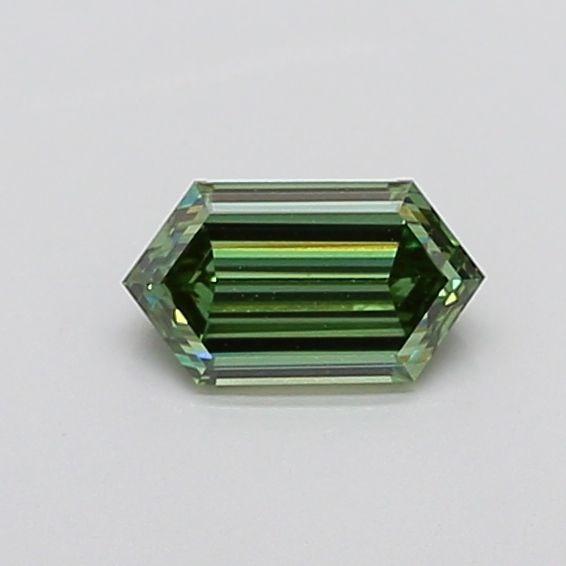 Loose Diamond - HEXAGONAL 0.85ct Fancy Vivid Green VS1: Loose Diamond - HEXAGONAL 0.85ct Fancy Vivid Green VS1 Source: This is a real non-mined Diamond that has been grown in a lab Shape: HEXAGONAL Carats: 0.85 Color: Fancy Vivid Green Certification: IGI A