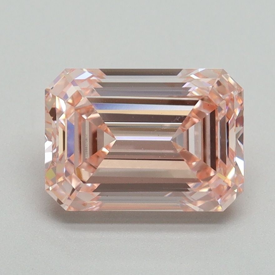 Loose Diamond - EMERALD 2.12ct Fancy Intense Pink VS1: Loose Diamond - EMERALD 2.12ct Fancy Intense Pink VS1 Source: This is a real non-mined Diamond that has been grown in a lab Shape: EMERALD Carats: 2.12 Color: Fancy Intense Pink Certification: IGI Vid
