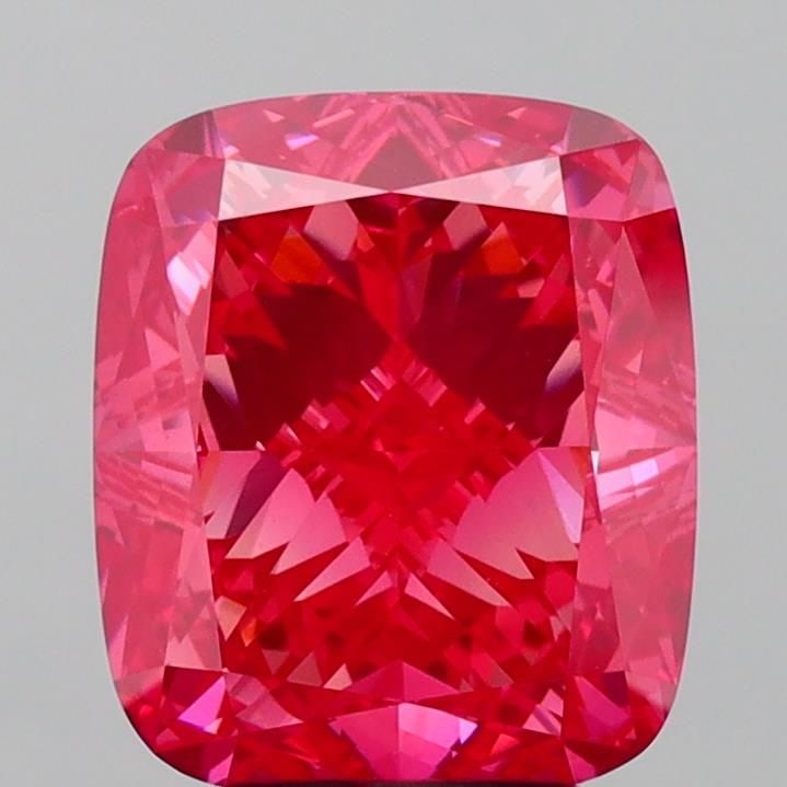 Loose Diamond - CUSHION MODIFIED 5.28ct Fancy Vivid Pink VS1: Loose Diamond - CUSHION MODIFIED 5.28ct Fancy Vivid Pink VS1 Source: This is a real non-mined Diamond that has been grown in a lab Shape: CUSHION MODIFIED Carats: 5.28 Color: Fancy Vivid Pink Certific