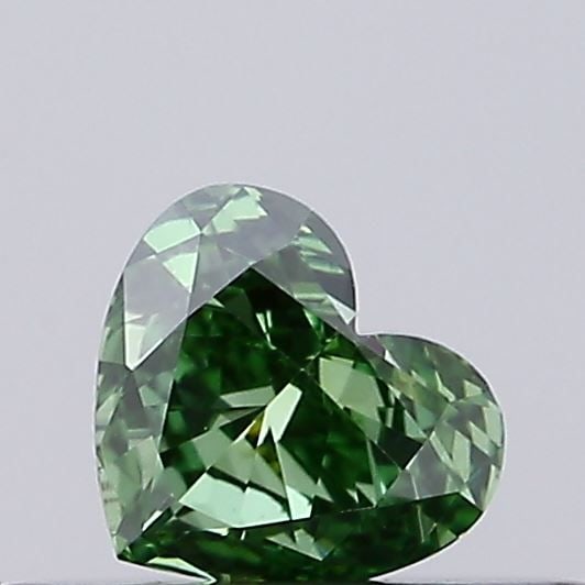 Loose Diamond - HEART 0.19ct Fancy Vivid Green VS1: Loose Diamond - HEART 0.19ct Fancy Vivid Green VS1 Source: This is a real non-mined Diamond that has been grown in a lab Shape: HEART Carats: 0.19 Color: Fancy Vivid Green Certification: IGI Video: