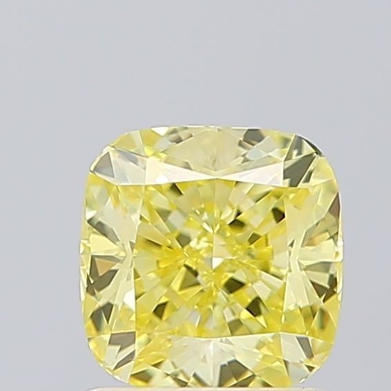 Loose Diamond - CUSHION BRILLIANT 1.07ct Fancy Intense Yellow VS1: Loose Diamond - CUSHION BRILLIANT 1.07ct Fancy Intense Yellow VS1 Source: This is a real non-mined Diamond that has been grown in a lab Shape: CUSHION BRILLIANT Carats: 1.07 Color: Fancy Intense Yello