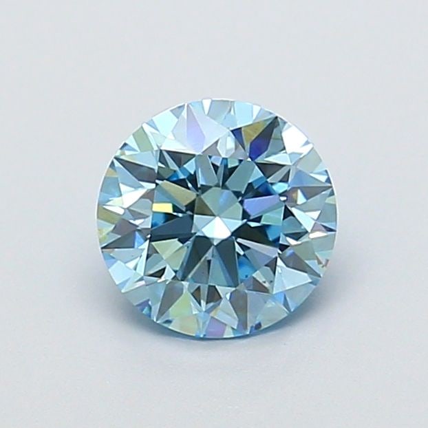 Ideal Loose Diamond - ROUND 1.26ct Fancy Vivid Blue VS2: Ideal Loose Diamond - ROUND 1.26ct Fancy Vivid Blue VS2 Source: This is a real non-mined Diamond that has been grown in a lab Shape: ROUND Carats: 1.26 Color: Fancy Vivid Blue Certification: IGI Video